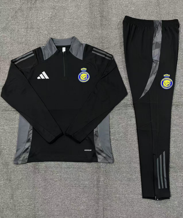 Unisex Al Nassr 2024/25 Half-Zip Adult Sweater+Pant 14001