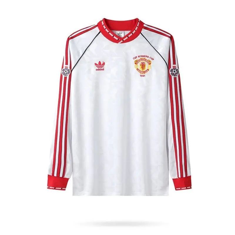 Retro Manchester United 1991 Cup Winners Cup Long Sleeve Jersey