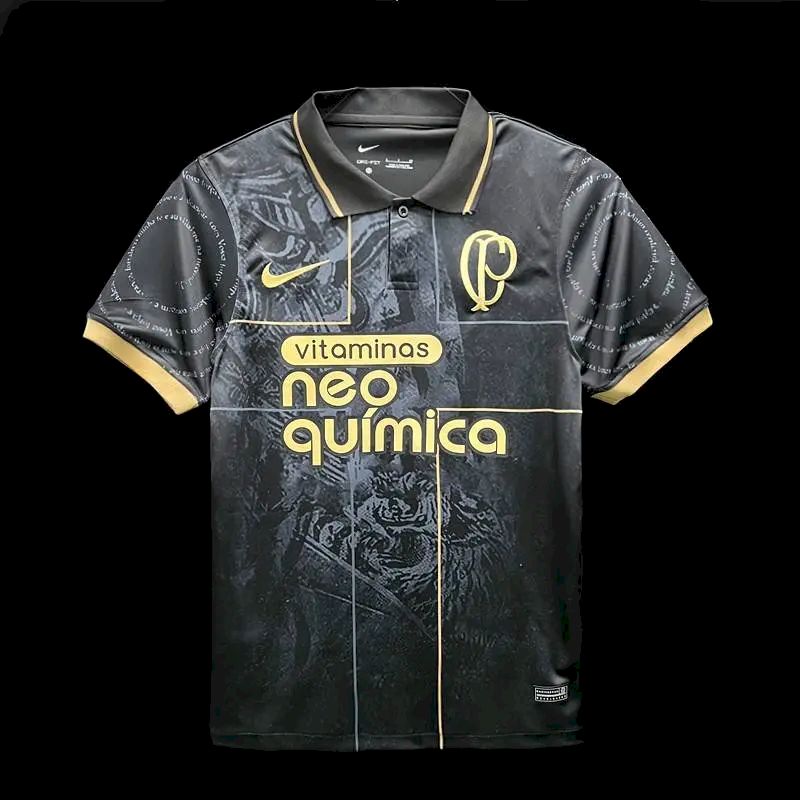 Mens Corinthians 2023/24 Polo Black