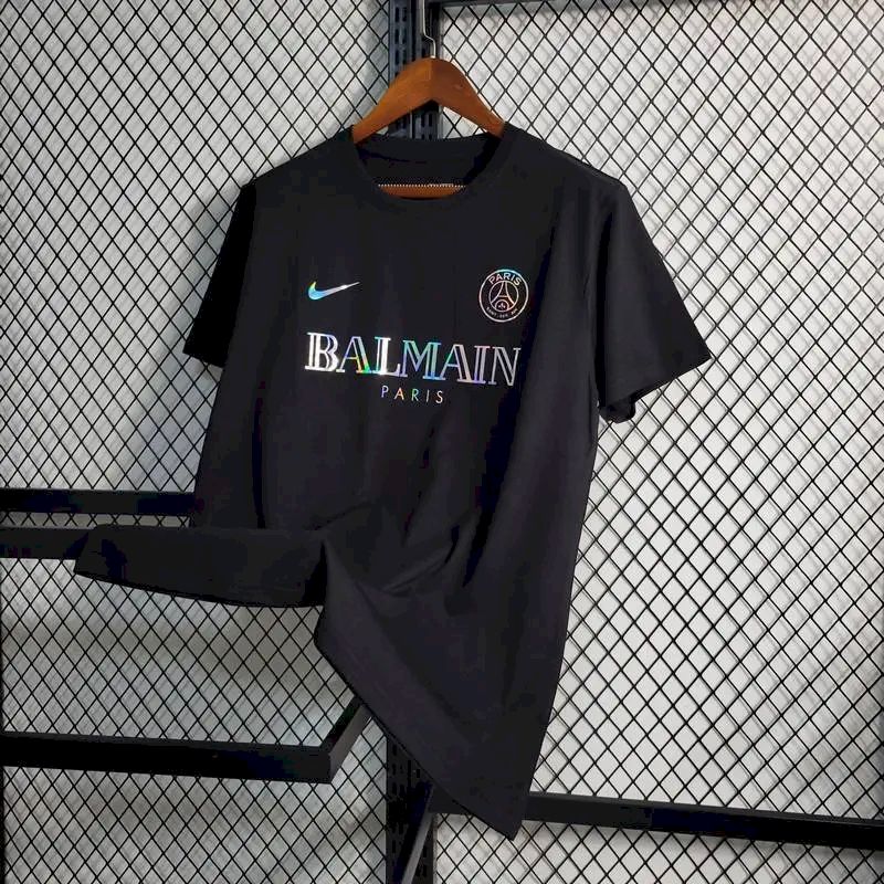 Mens Paris Saint-Germain 2023/24 Balmain Pre-Match Jersey