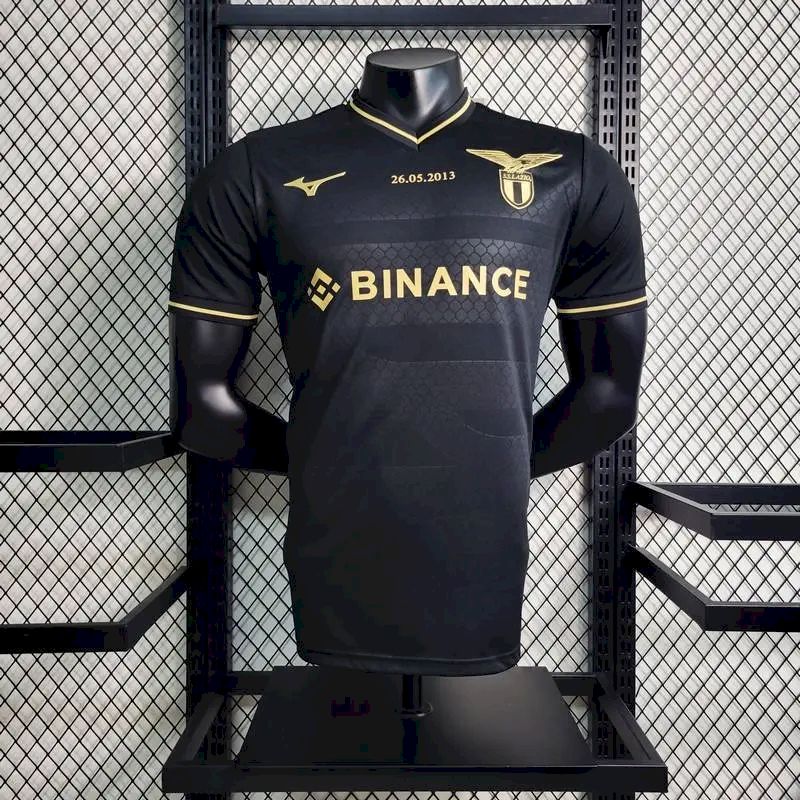Mens S.S. Lazio 2023/24 10th Anniversary Edition Jersey Player Version Black