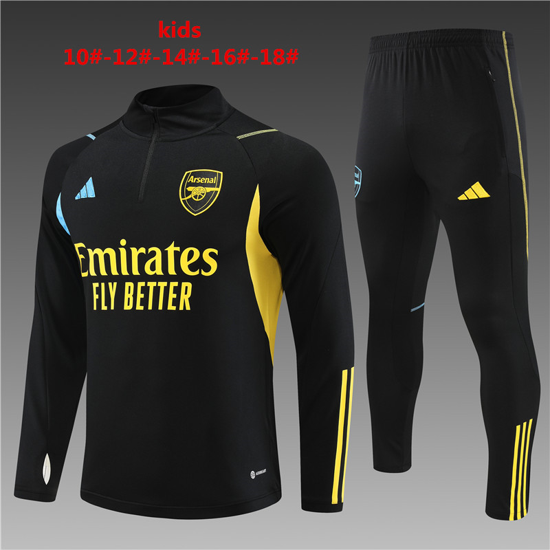 Unisex Arsenal 2023/24 Half-Zip Kids Sweater+Pant 14001