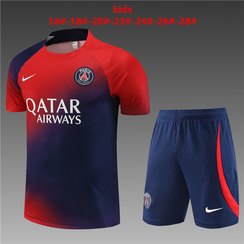 Unisex Paris Saint-Germain 2024/25 Training Kids Jersey+Short 14001