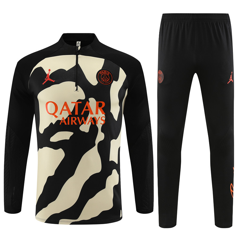 Unisex Paris Saint-Germain 2024/25 Half-Zip Adult Sweater+Pant 14001