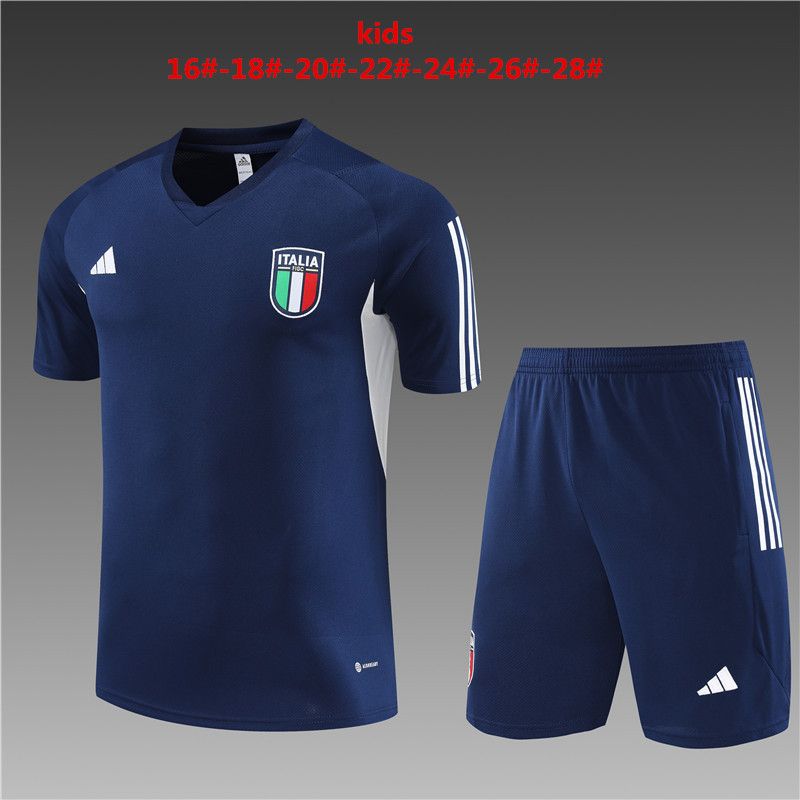 Unisex Italy 2024/25 Training Kids Jersey+Short 14001