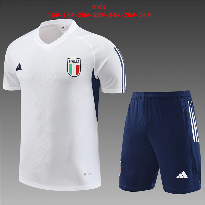 Unisex Italy 2024/25 Training Kids Jersey+Short 14001