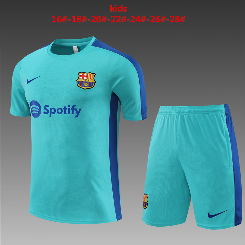 Unisex Barcelona 2023/24 Training Kids Jersey+Short 14001