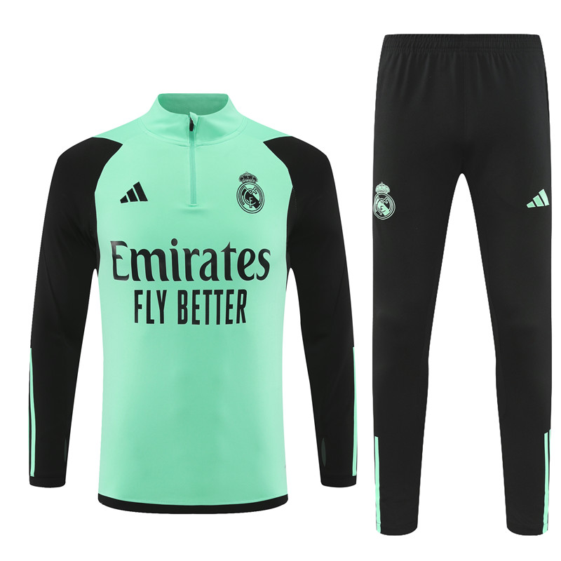 Unisex Real Madrid 2023/24 Half-Zip Adult Sweater+Pant 14001