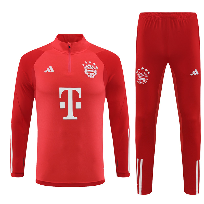 Unisex Bayern Munich 2023/24 Half-Zip Adult Sweater+Pant 14001