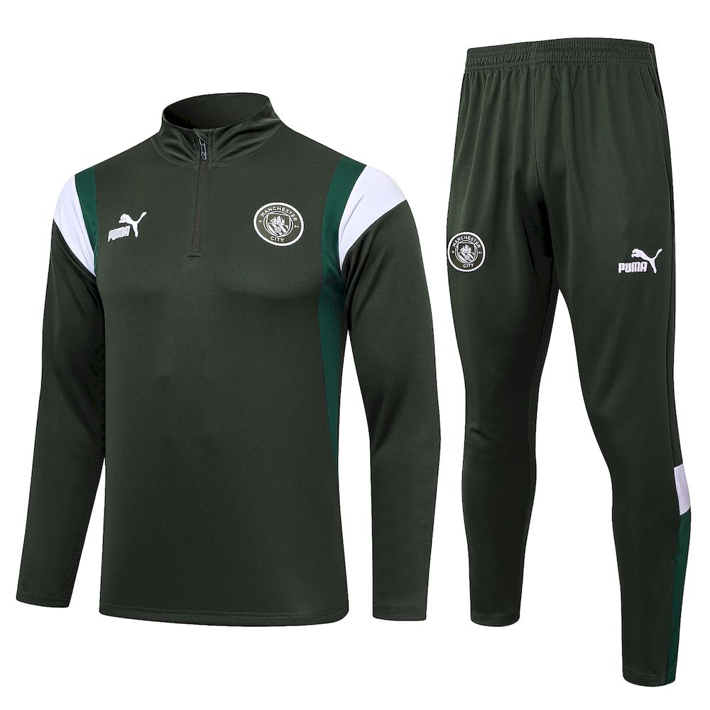 Unisex Manchester City 2024/25 Half-Zip Adult Sweater+Pant 815