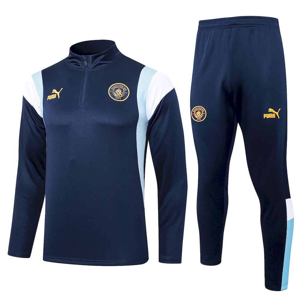 Unisex Manchester City 2024/25 Half-Zip Adult Sweater+Pant 815