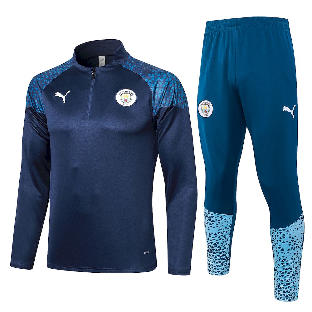 Unisex Manchester City 2024/25 Half-Zip Adult Sweater+Pant 815