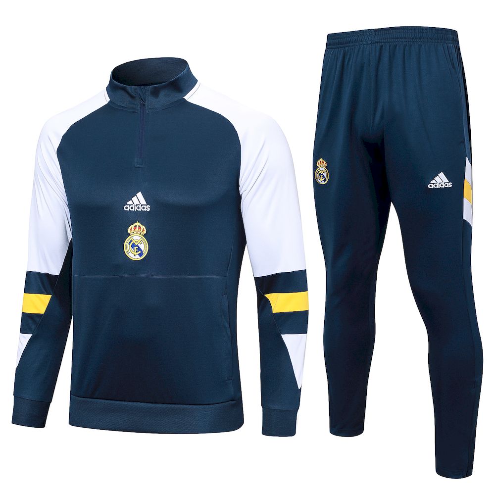 Unisex Real Madrid 2023/24 Half-Zip Adult Sweater+Pant 815