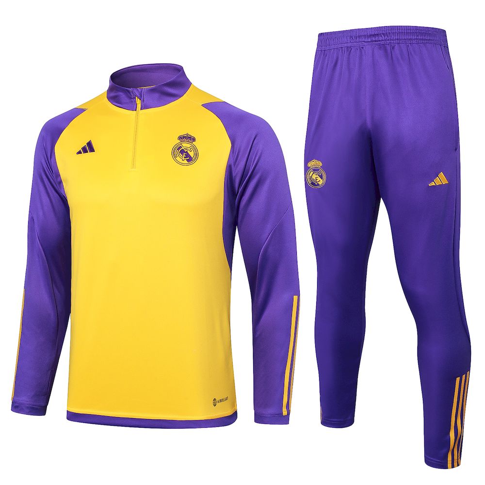 Unisex Real Madrid 2023/24 Half-Zip Adult Sweater+Pant 815