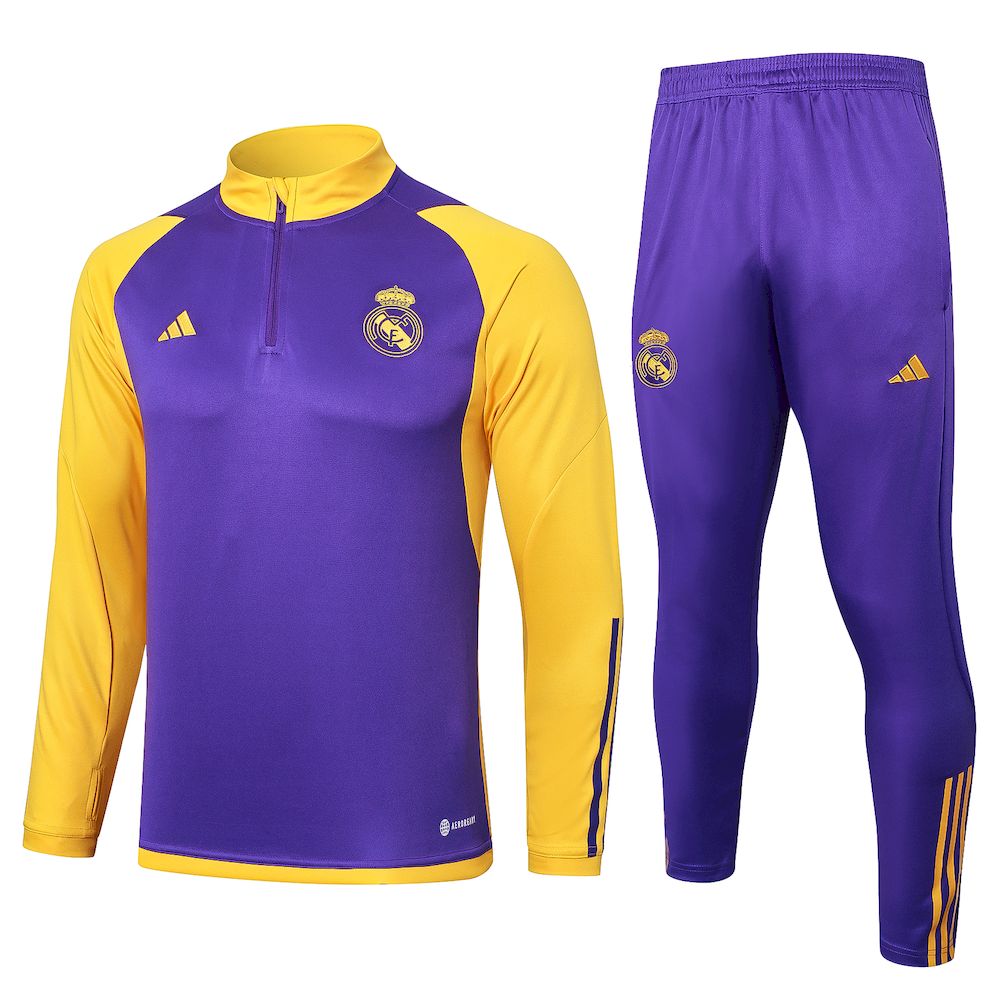 Unisex Real Madrid 2023/24 Half-Zip Adult Sweater+Pant 815