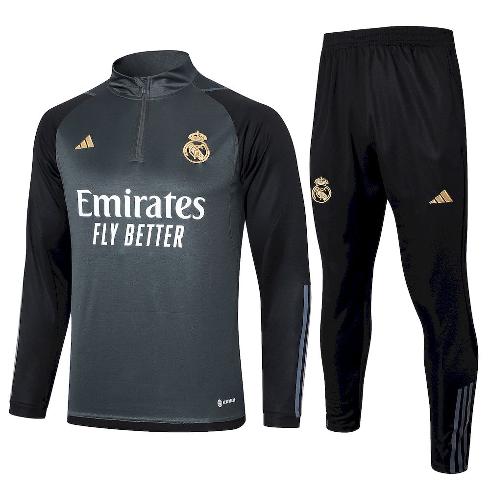 Unisex Real Madrid 2023/24 Half-Zip Adult Sweater+Pant 815