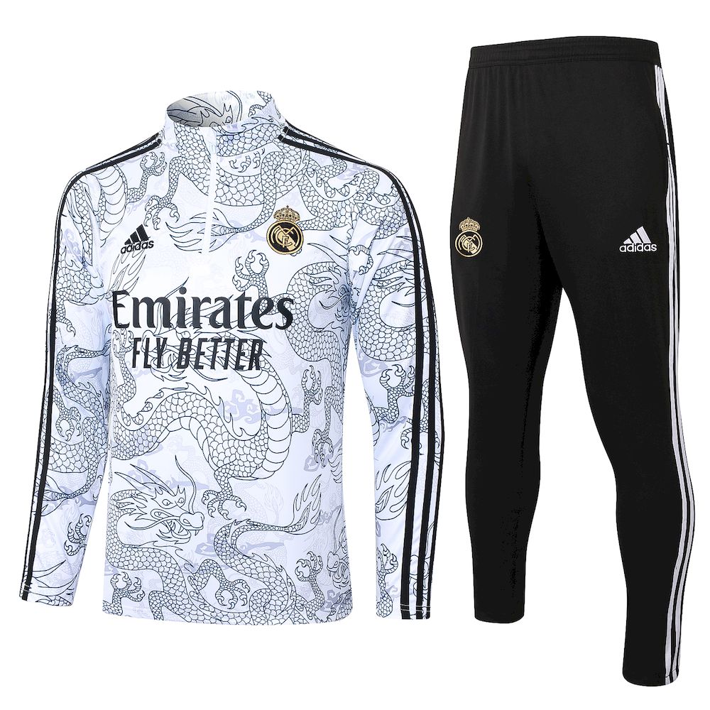 Unisex Real Madrid 2023/24 Half-Zip Adult Sweater+Pant 815
