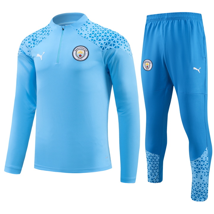 Unisex Manchester City 2023/24 Half-Zip Adult Sweater+Pant 902