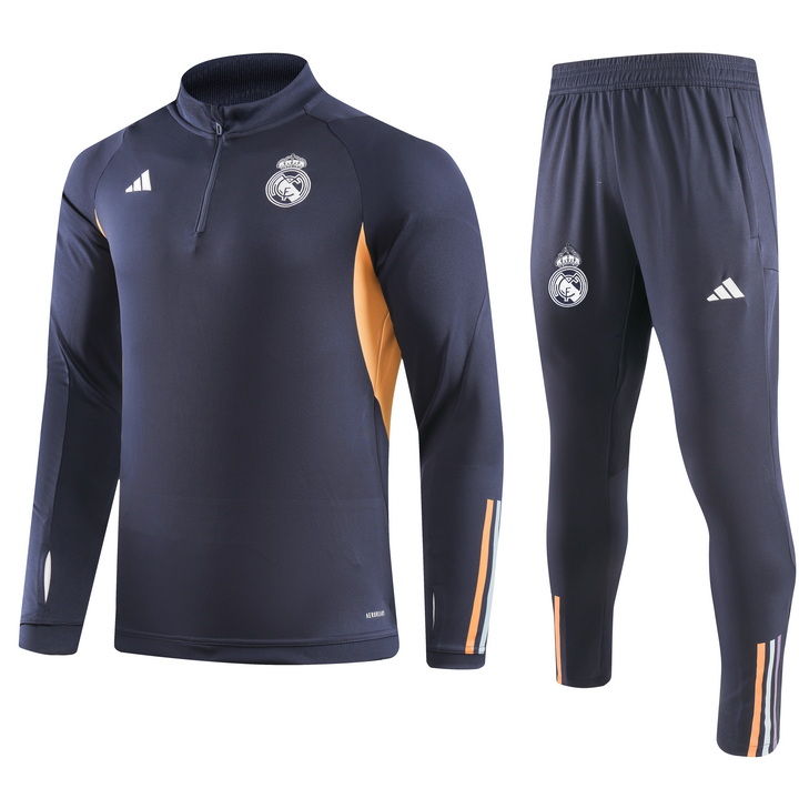 Unisex Real Madrid 2023/24 Half-Zip Adult Sweater+Pant 902