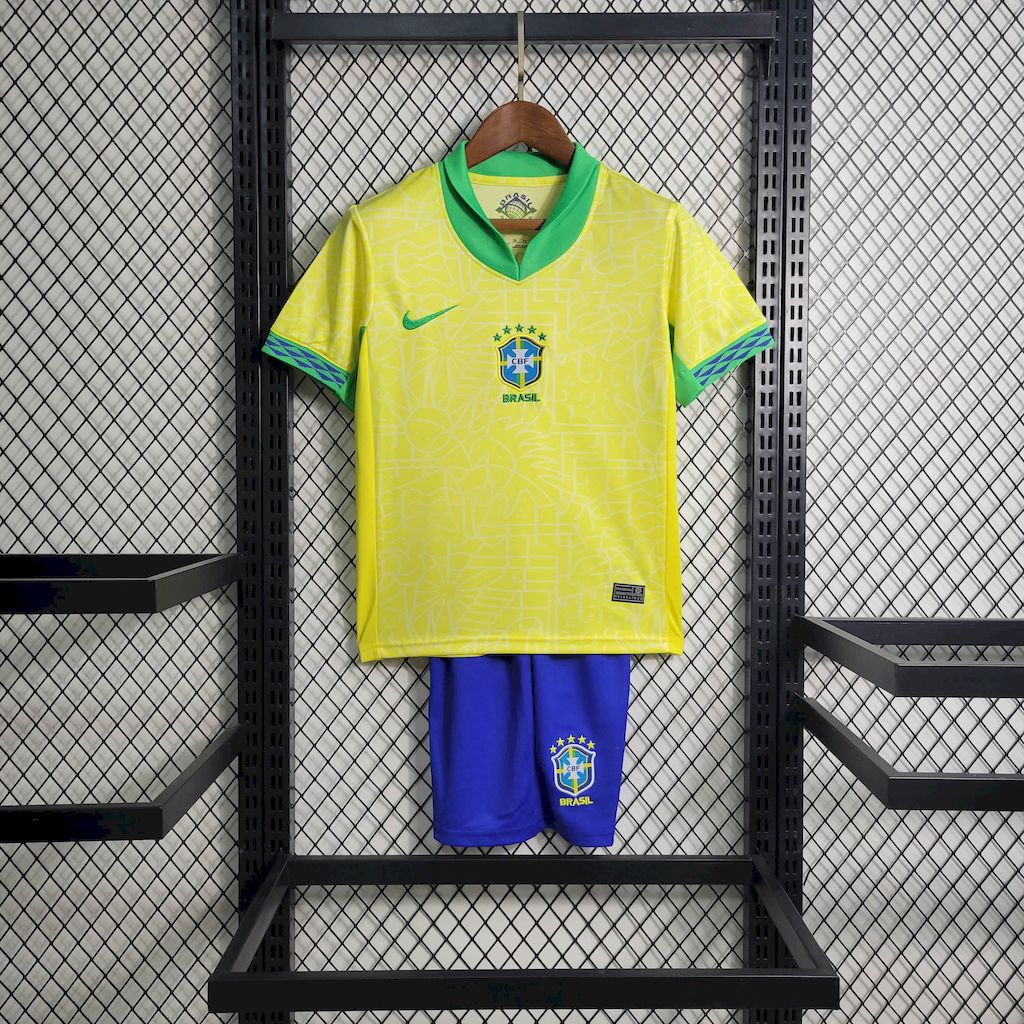 Kids Brazil 2024/25 Home Kit