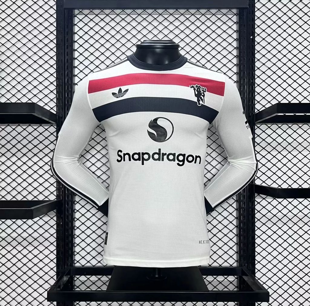 Mens Manchester United 2024/25 Third Long Sleeve Jersey Player Version