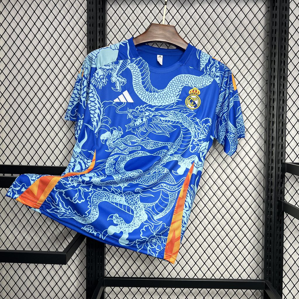 Mens Real Madrid 2024/25 Blue Dragon Jersey