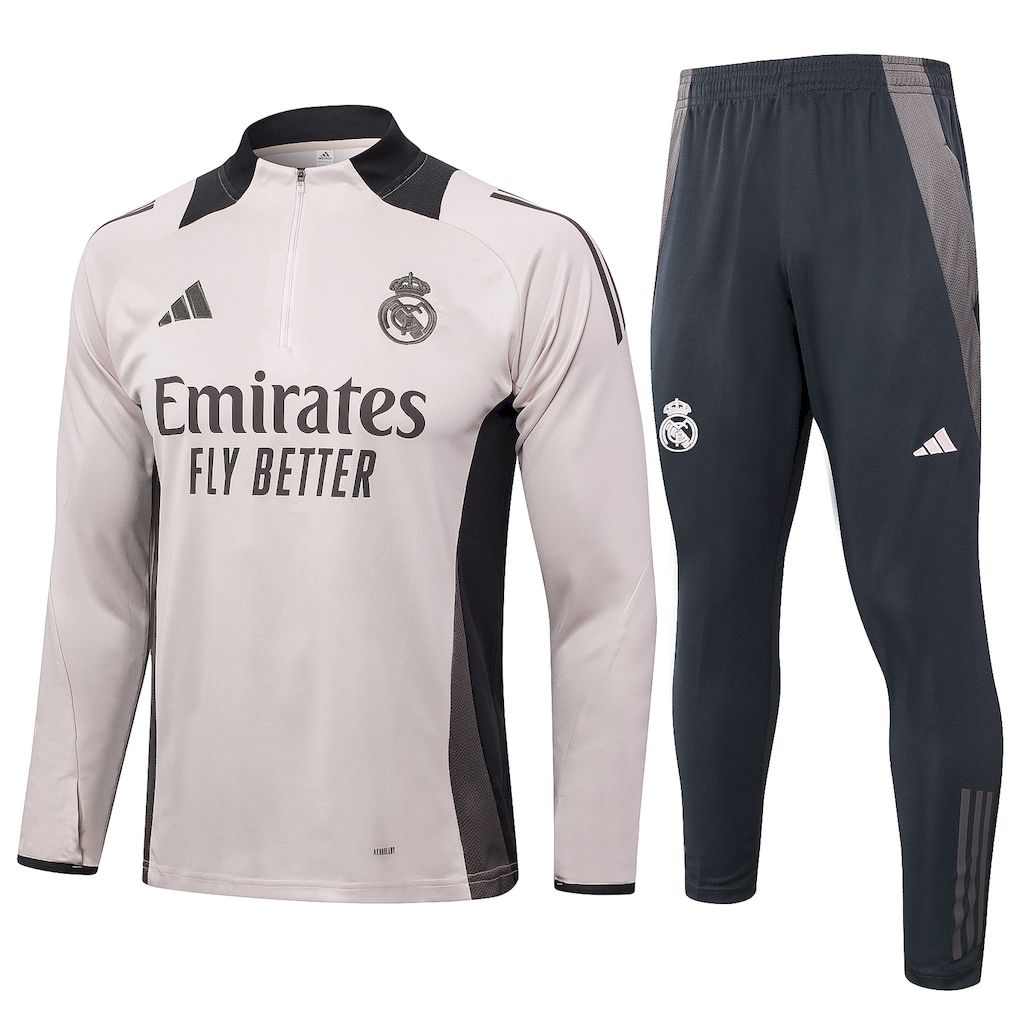 Unisex Real Madrid 2024/25 Half-Zip Adult Sweater+Pant 815