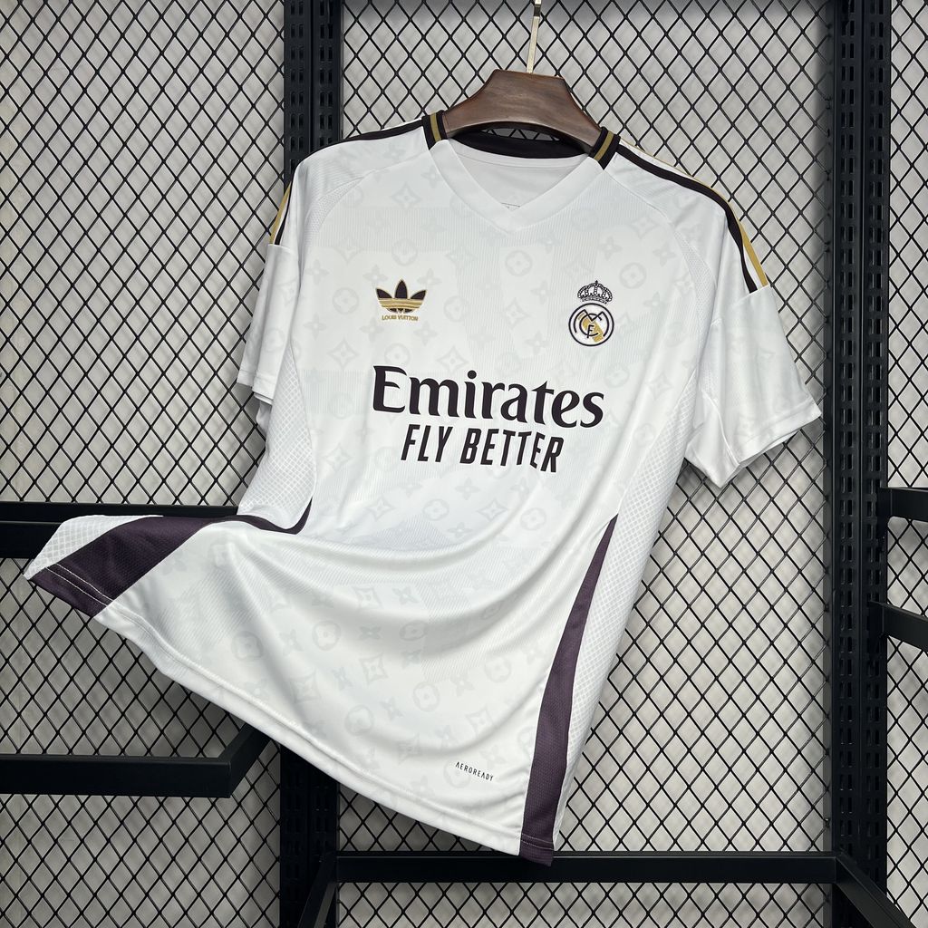 Mens Real Madrid 2024/25 LV co-branded edition Jersey