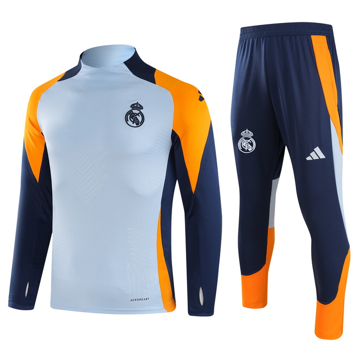Unisex Real Madrid 2024/25 Half-Zip Adult Sweater+Pant 902