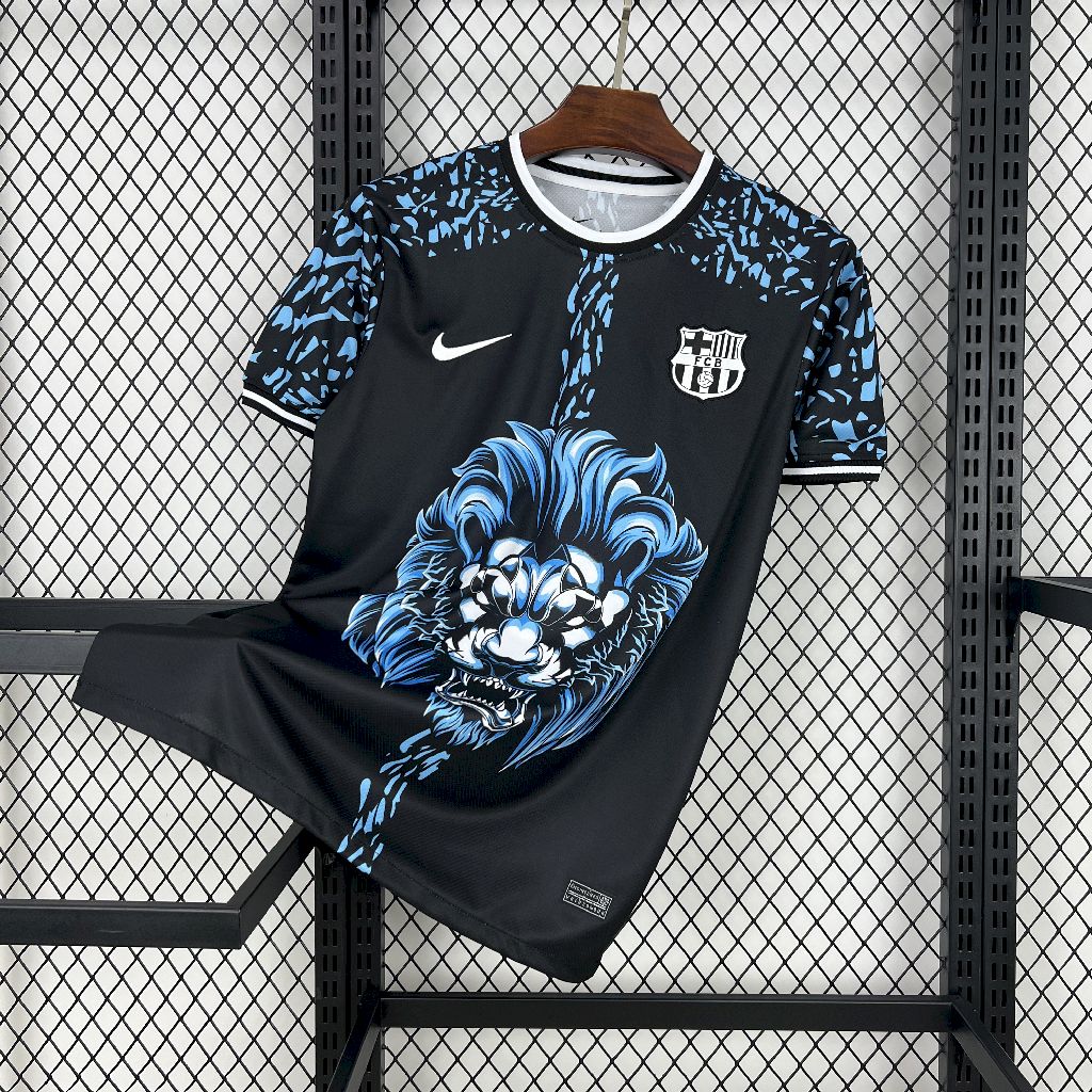 Mens Barcelona 2024/25 Black Lion Jersey