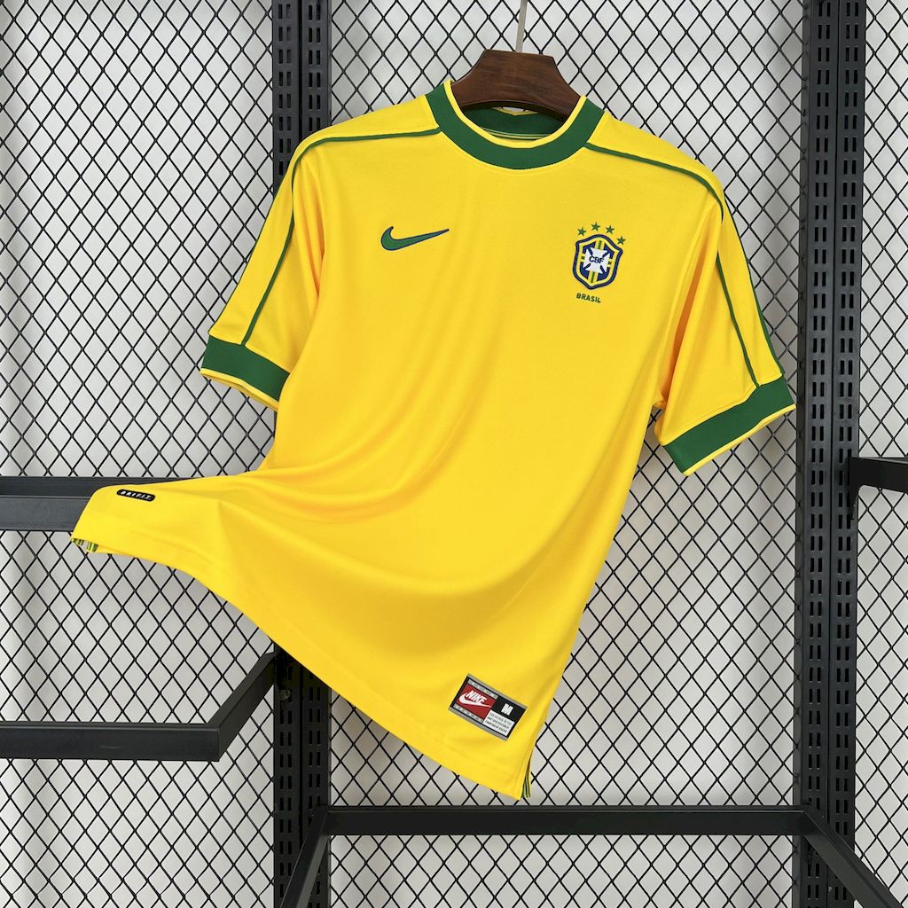 Retro Brazil 1998 Home Jersey