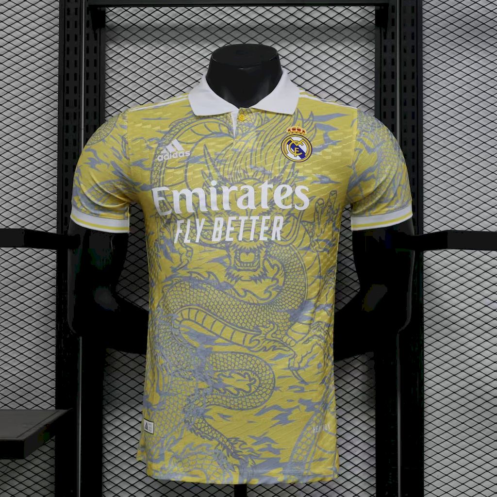 Mens Real Madrid 2025/26 Beige Jersey Player Version