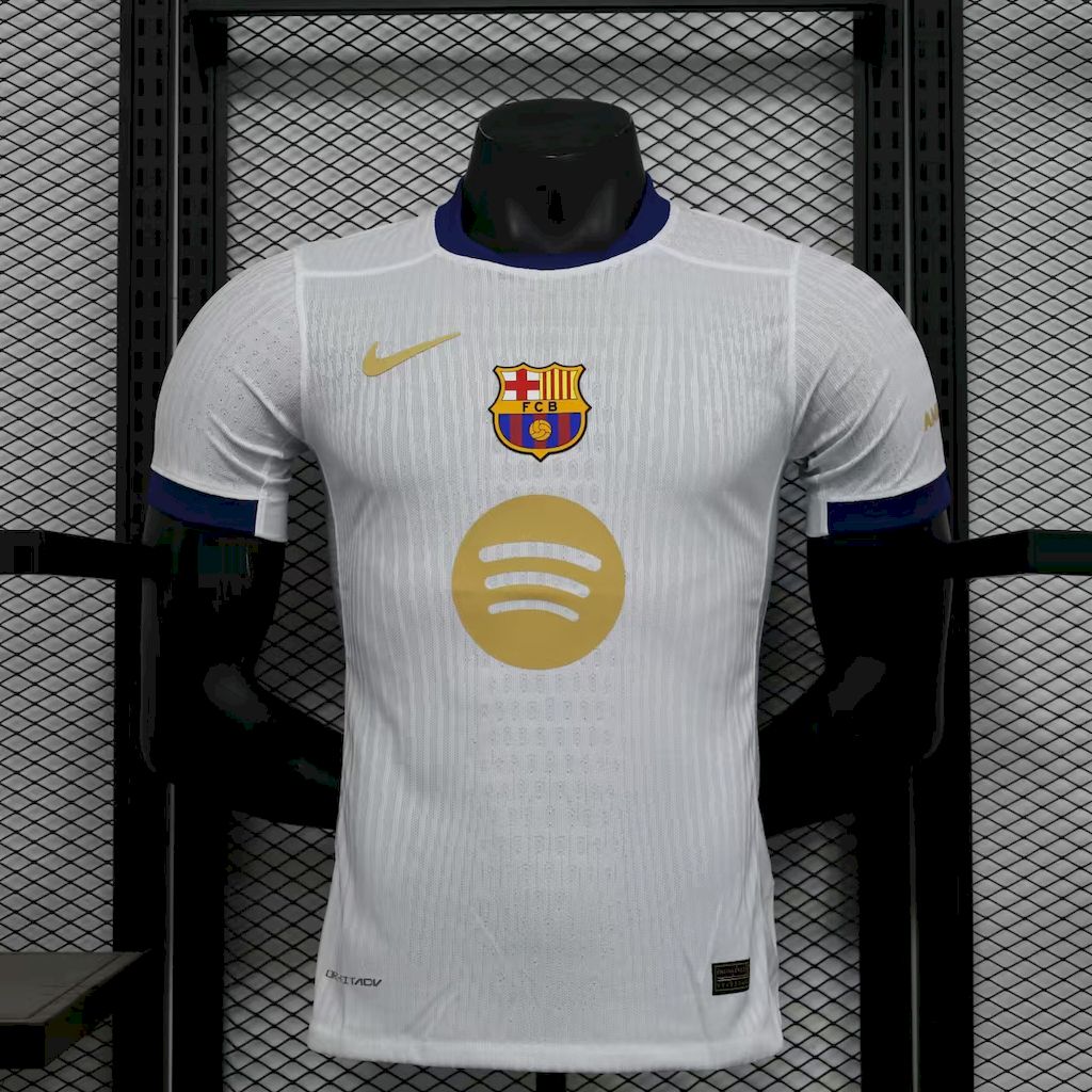 Mens Barcelona 2024/25 White exposure version Jersey Player Version