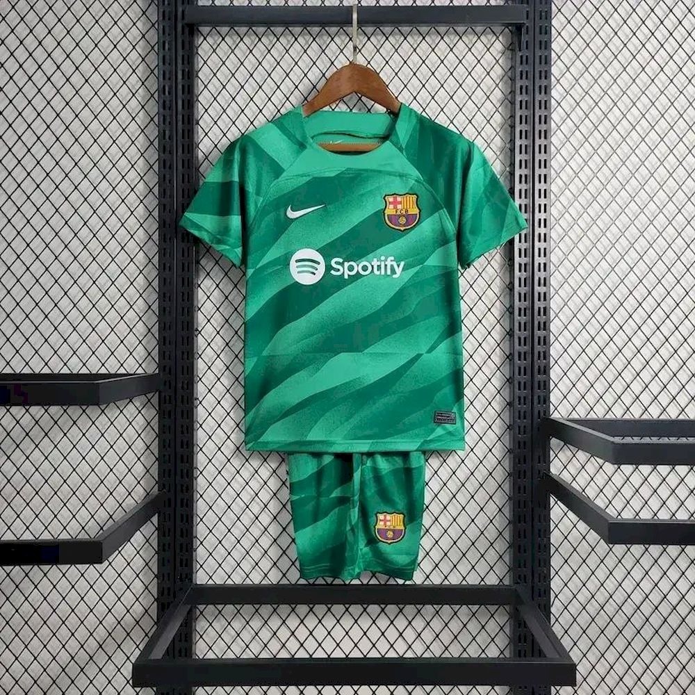 Kids Barcelona 2023/24 Goalkeeper Kit