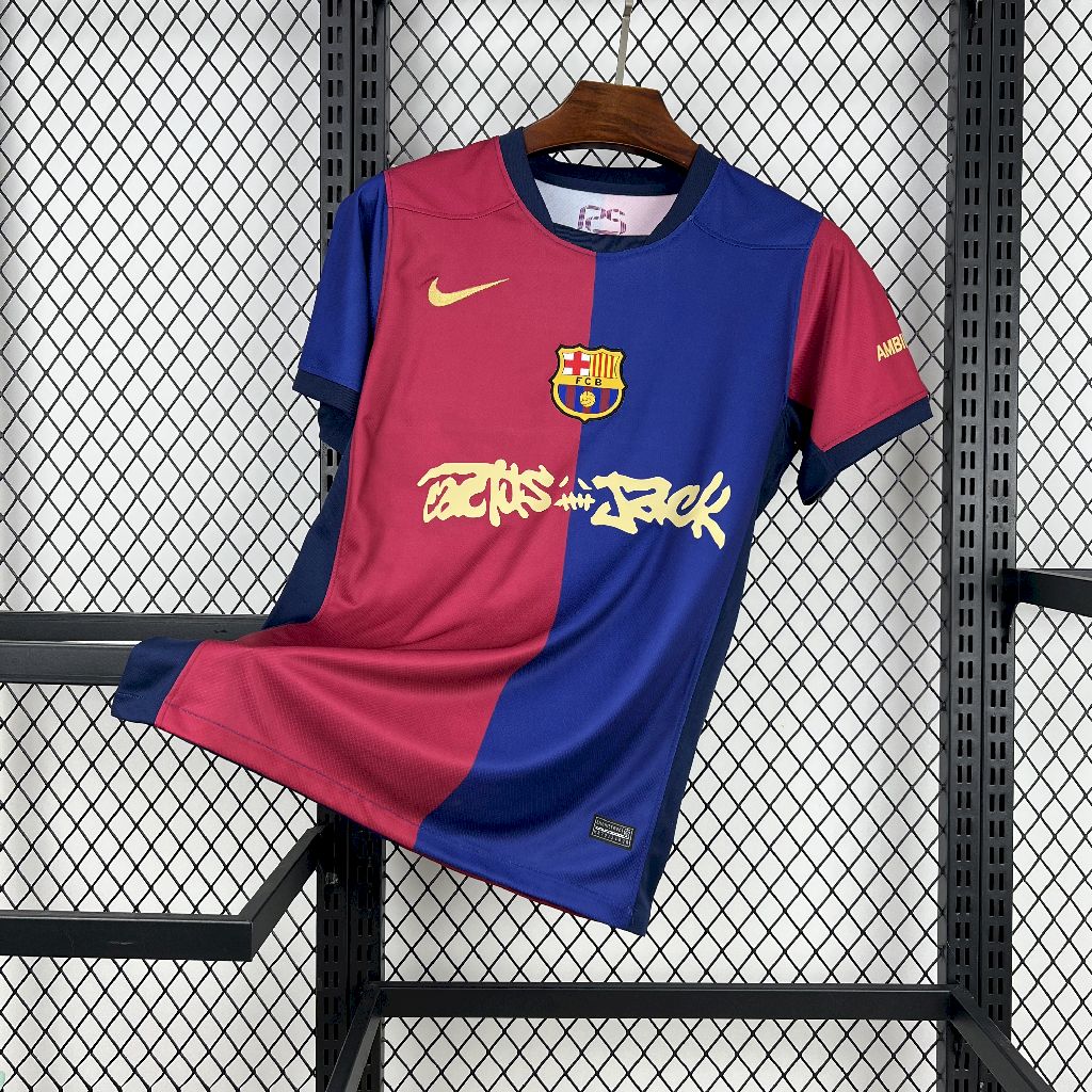 Mens Barcelona 2024/25 Travis Scott Edition Home Jersey