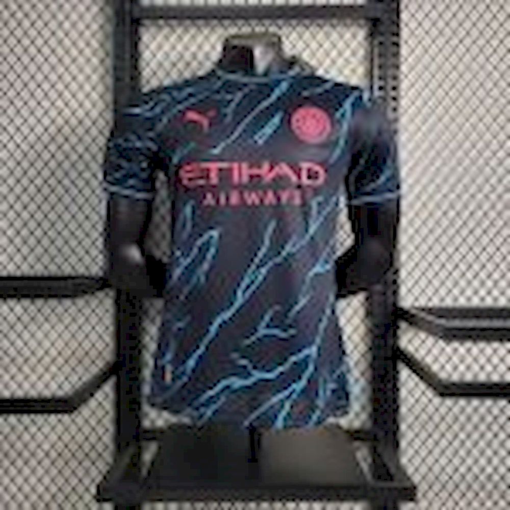 Mens Manchester City 2023/24 Third Jersey Player Version