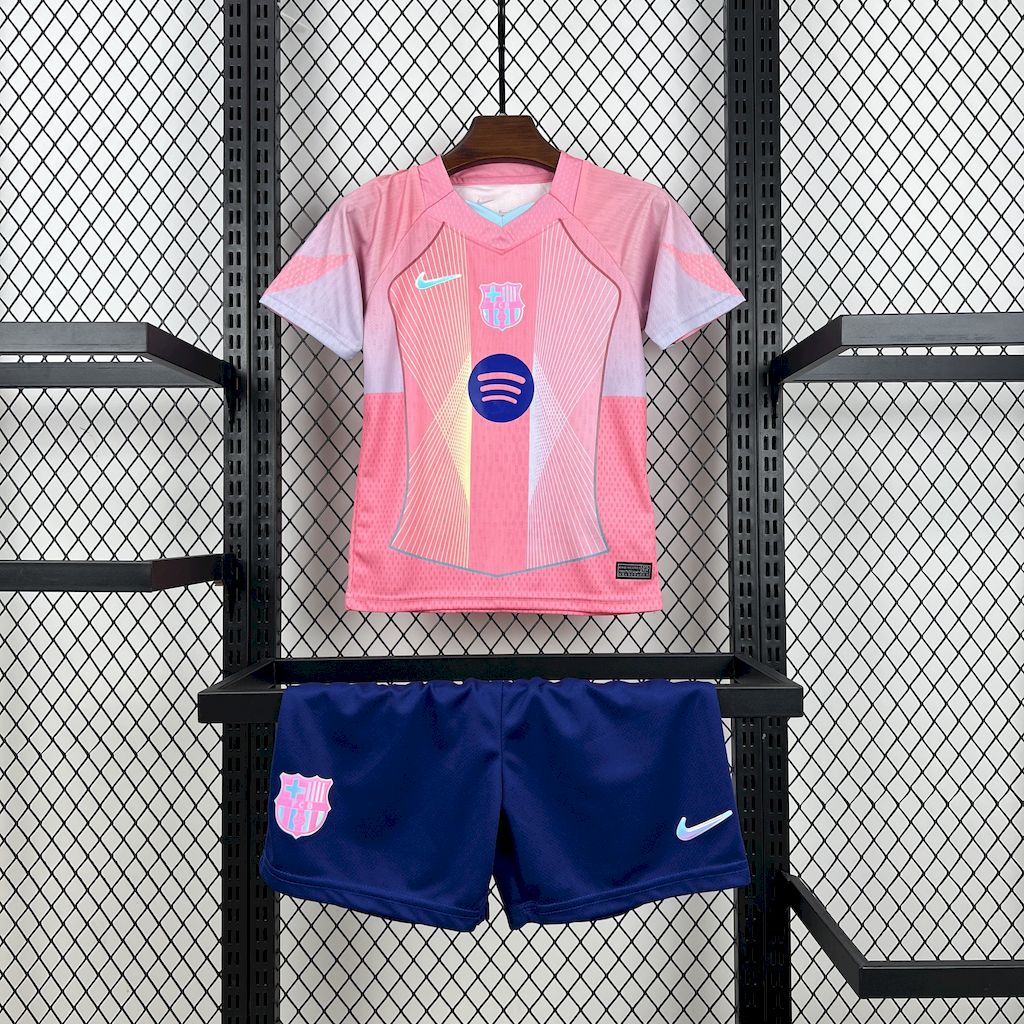 Kids Barcelona 2025/26 pink Kit