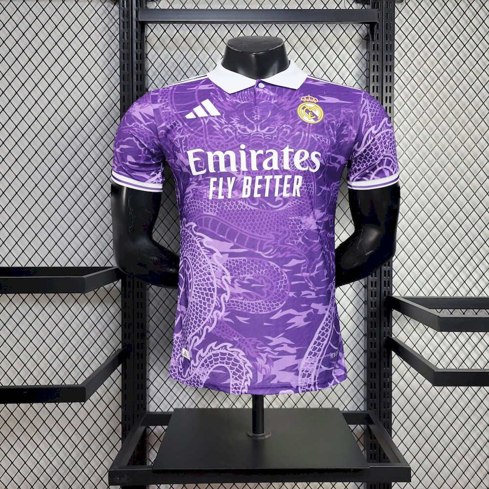 Mens Real Madrid 2025/26 Purple Jersey Player Version
