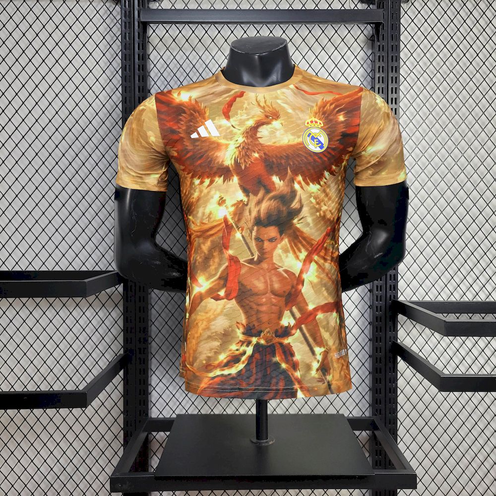 Mens Real Madrid 2025/26 Nezha Phoenix Version Jersey Player Version