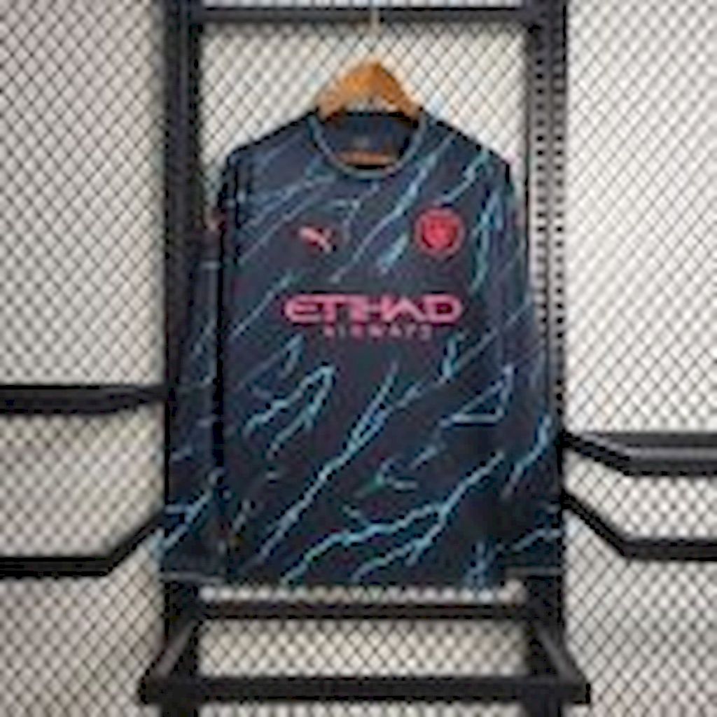 Mens Manchester City 2023/24 Third Long Sleeve Jersey