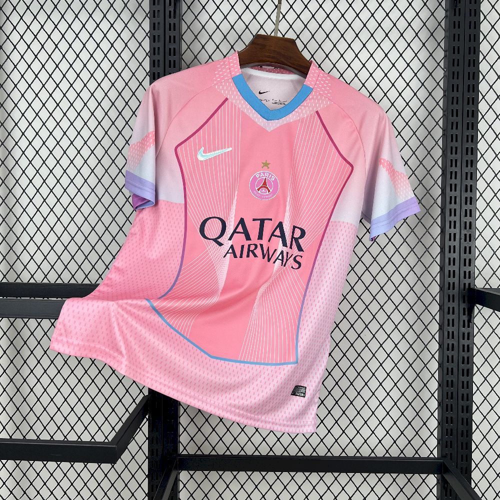 Mens Paris Saint-Germain 2025/26 pink Jersey