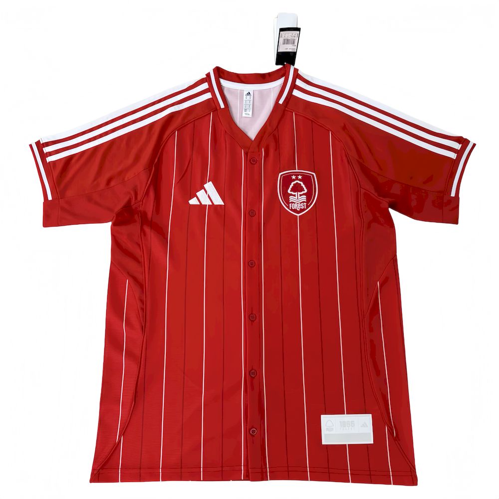 Mens Nottingham Forest 2025/26 Baseball Jersey