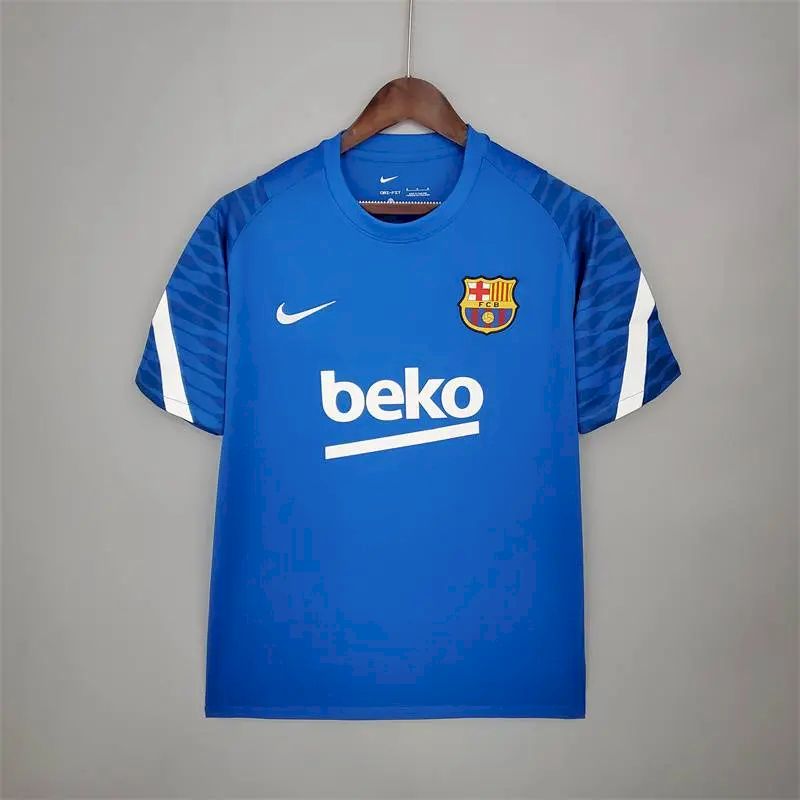 Mens Barcelona 2021/22 Pre-Match Jersey Blue