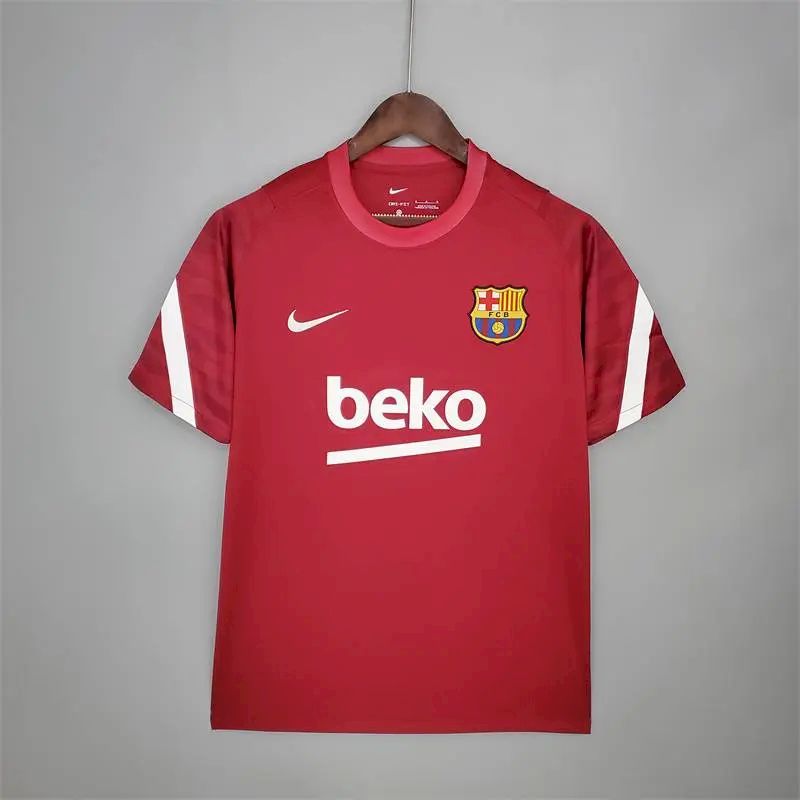 Mens Barcelona 2021/22 Pre-Match Jersey Red