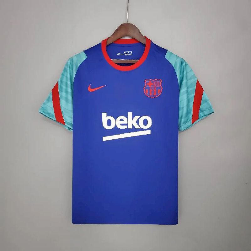 Mens Barcelona 2021/22 Pre-Match Jersey Blue