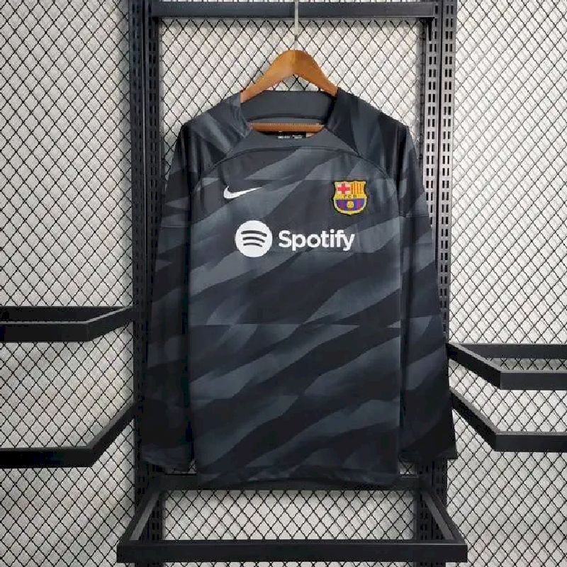 Mens Barcelona 2023/24 Goalkeeper Long Sleeve Jersey