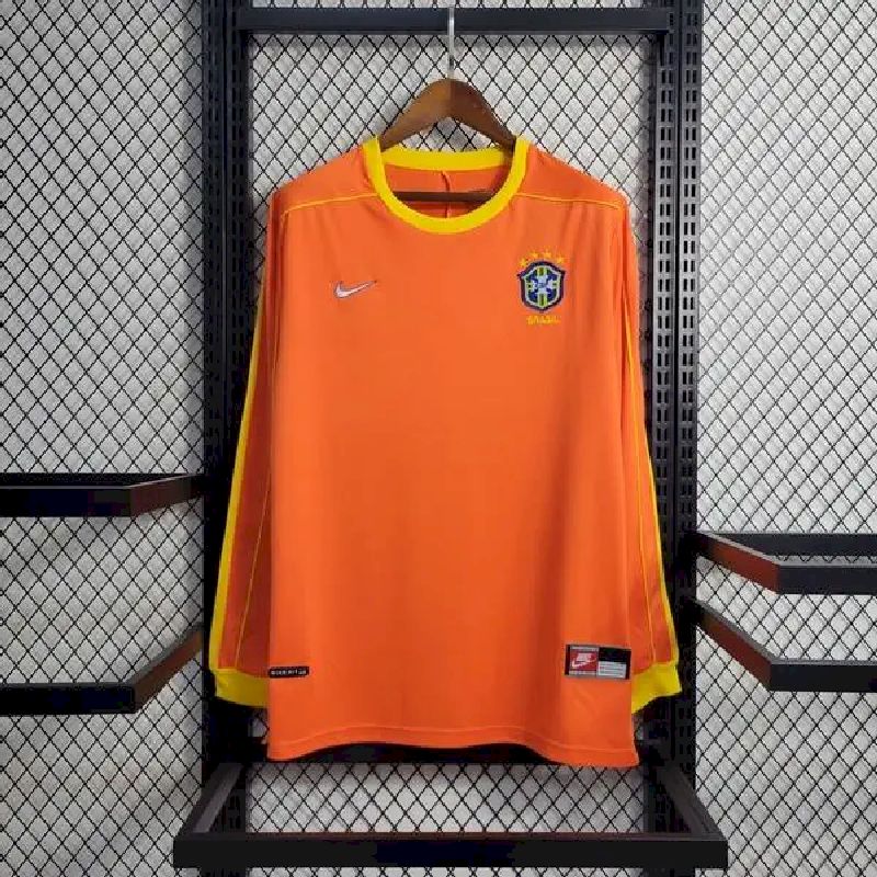 Retro Brazil 1998 Goalkeeper Long Sleeve Jersey