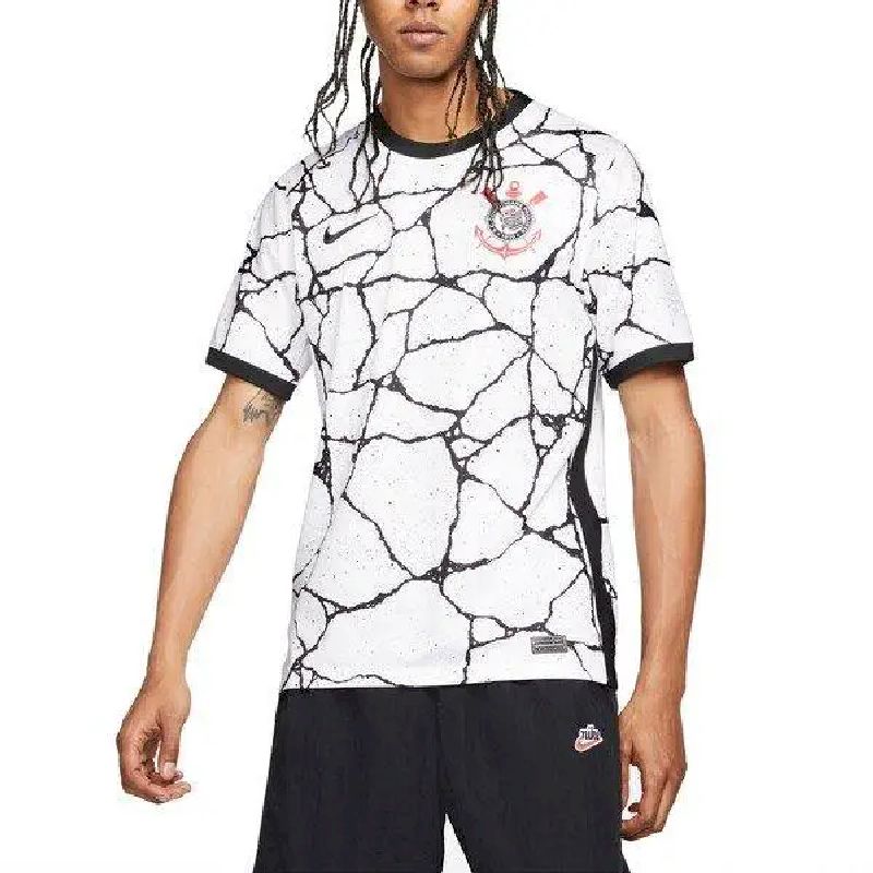 Mens Corinthians 2021/22 Home Breathe Stadium Replica Jersey - White