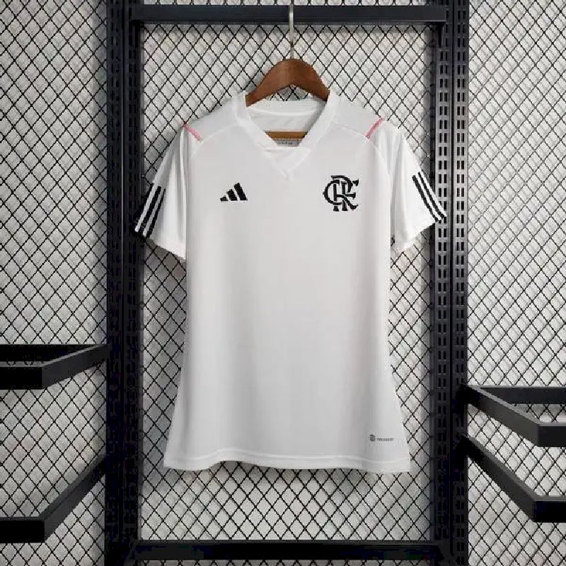 Womens Flamengo 2023/24 White Pre-Match Jersey