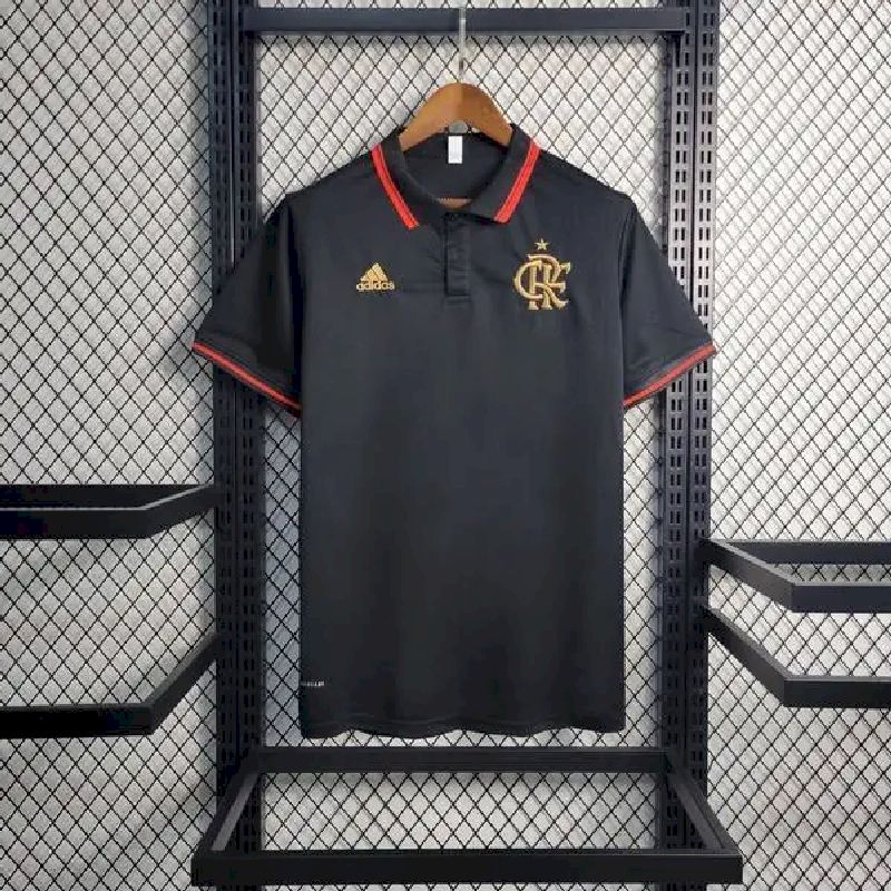 Mens Flamengo 2023/24 Black Polo